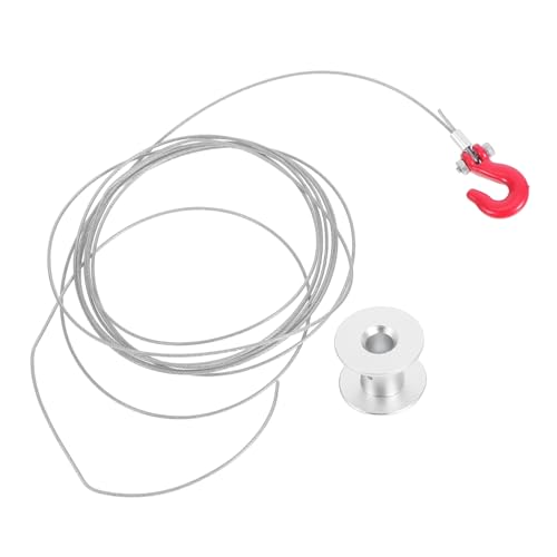 ifundom Mini Rc Winde Metall mit Haken für Rc Crawler Auto Interne Elektrische Winde für Realistische Kletter Abschleppfunktionen Vielseitig Kompatibel Kompakt und Effizient von ifundom