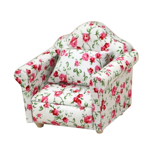 ifundom 112 Miniatur-Sofa-Modell Für Puppenhaus- Exquisites Mini-Sofa-Ornament Für Jungen Und Mädchen von ifundom