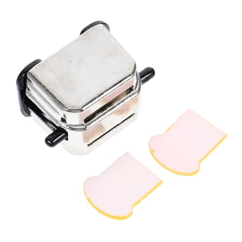 ifundom Mini-Toaster Legierungsverzierung Mini-brotbackmaschine Kleine Haushaltsgeräte Mini-küchenutensilien von ifundom