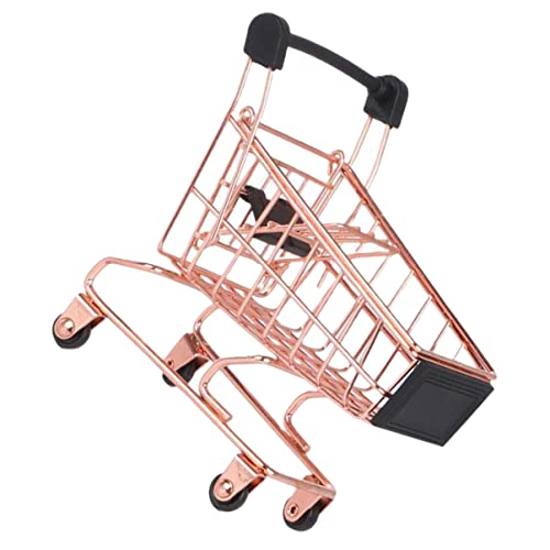 ifundom Mini-einkaufswagen Spielzeug Für Jungen Und Mädchen Make-up-ständer Realistischer Einkaufswagen Aus Metall Für Spielhaus von ifundom