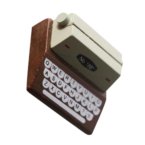 ifundom Mini-schreibmaschinenpendel Vintage Schreibmaschinenverzierung Mini-schreibmaschinenmodell Mini-haushaltsgerät Winzige Wohnmöbel Dekorationen Für Zuhause Esstisch Ornamente Holz von ifundom