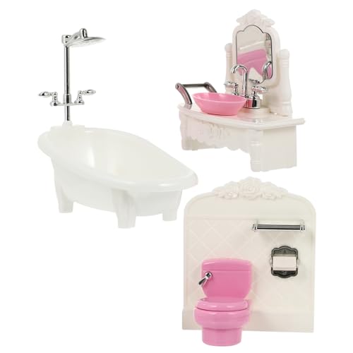 ifundom 1 Set Miniatur Badezimmer Modell Mini Zubehör Kunststoff Badezimmer Modell Zufällige Farbe ifundom 1 Set Miniatur Badezimmer Modell Mini Zubehör Kunststoff Badezimmer Modell Zufällige Farbe von ifundom
