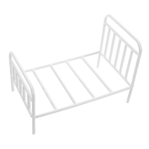 ifundom Miniatur Bettgestell Aus Metall Mini Einzelbett Modell Puppenhaus Möbel Topfständer Puppenhaus Metallbett Für Foto Requisiten Weiß ifundom Miniatur Bettgestell Aus Metall Mini Einzelbett Modell Puppenhaus Möbel Topfständer Puppenhaus Metallbett Für Foto Requisiten Weiß von ifundom