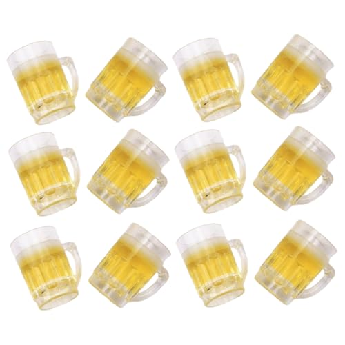 ifundom Miniatur Bierkrüge Für Puppenhaus Realistische Zinnbierbecher Dekoration Für Miniatur Pub Und Mikrolandschaften Perfekt Für Rollenspiele Und Puppenhaus Zubehör von ifundom
