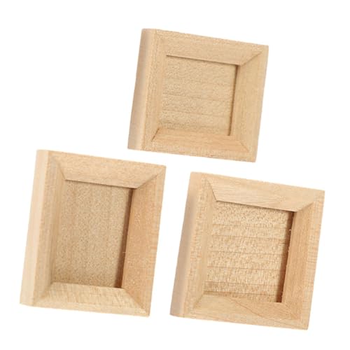 ifundom 3 Stücke Miniatur Foto Rahmen Ornamente Für Puppenhäuser Mini Rahmen Dekorationen Handwerk Zubehör von ifundom