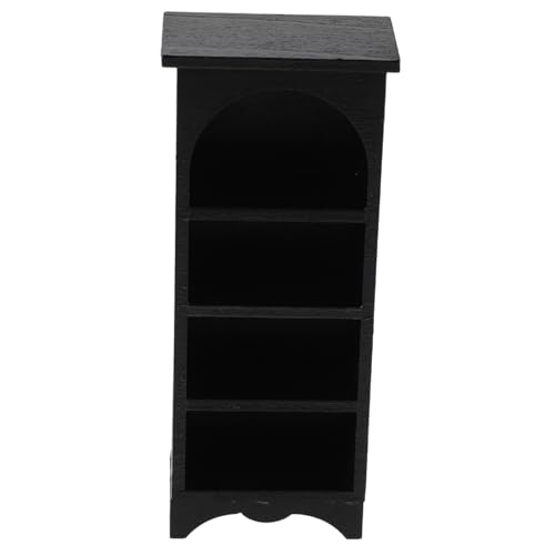 ifundom Miniatur Bücherregal Holz Maßstab Europäischer Stil Miniaturmöbel für Puppenhaus Bjd Szenen Dekoration Kompaktes Langlebiges Regal für Puppenhaus Einrichtung von ifundom