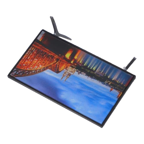 ifundom Miniatur Fernseher für Puppenhaus Robuste Bauweise Realistische LCD Anzeige Detaillierte Miniatur Dekoration Einzigartiges Design für Kreative Szenen Zubehör ifundom Miniatur Fernseher für Puppenhaus Robuste Bauweise Realistische LCD Anzeige Detaillierte Miniatur Dekoration Einzigartiges Design für Kreative Szenen Zubehör von ifundom