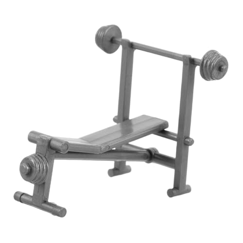 ifundom Miniatur Fitnessstudio Zubehör für Puppenhaus DIY Trainingsgeräte Realistische Hantelbank Langhantel Handgefertigte Dekoration für Büro Spielhaus ifundom Miniatur Fitnessstudio Zubehör für Puppenhaus DIY Trainingsgeräte Realistische Hantelbank Langhantel Handgefertigte Dekoration für Büro Spielhaus von ifundom