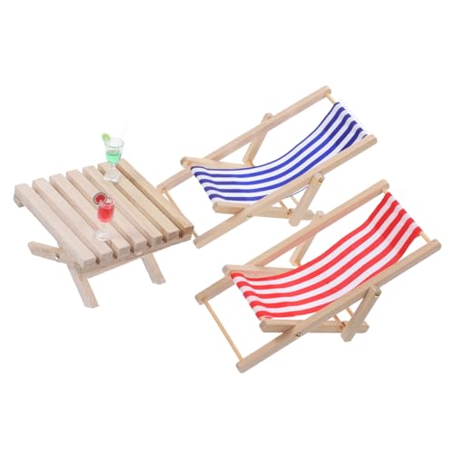 ifundom Miniatur Holz Liegestuhl mit Strandstühlen Schreibtisch und Bechern Puppenhaus Möbel Zubehör Detailgetreu Leicht Sicher für DIY Puppenhaus Dekoration ifundom Miniatur Holz Liegestuhl mit Strandstühlen Schreibtisch und Bechern Puppenhaus Möbel Zubehör Detailgetreu Leicht Sicher für DIY Puppenhaus Dekoration von ifundom