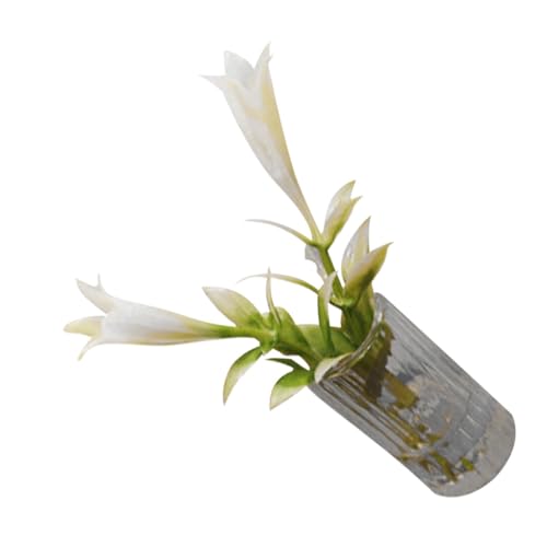 ifundom Miniatur Lilienvase aus Hochwertigem Resin Langlebige Miniaturpflanze für Puppenhaus Dekoration Kleines Realistisches Blumenarrangement Wartungsfrei als Tischdeko und von ifundom