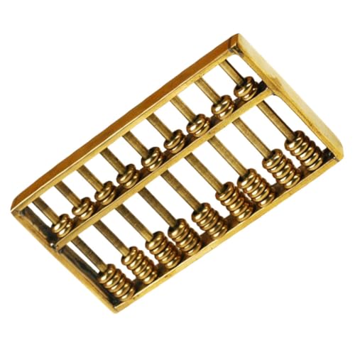 ifundom Miniatur Messing Ornament Antike Rechenmaschine Dekoration für Schreibtisch Vintage Figurine für Lernspielzeug Hochwertige Handwerkskunst Platzsparend und von ifundom