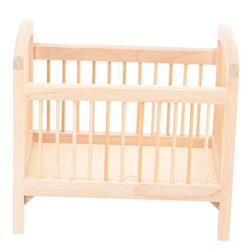 ifundom Puppe Mini Miniatur Puppenbett Aus Für 1/12 Puppenhaus Babybett Modell Für Ideal Als Dekoration Und Für Fantasievolles Puppenbett Zubehör ifundom Puppe Mini Miniatur Puppenbett Aus Für 1/12 Puppenhaus Babybett Modell Für Ideal Als Dekoration Und Für Fantasievolles Puppenbett Zubehör von ifundom