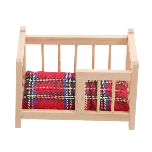 ifundom Miniatur Puppenhaus Babybett aus Holz mit Realistischer Babybett Puppenhaus Schlafzimmer Dekoration Kreatives Fotorequisit Sammler-möbel Zubehör ifundom Miniatur Puppenhaus Babybett aus Holz mit Realistischer Babybett Puppenhaus Schlafzimmer Dekoration Kreatives Fotorequisit Sammler-möbel Zubehör von ifundom