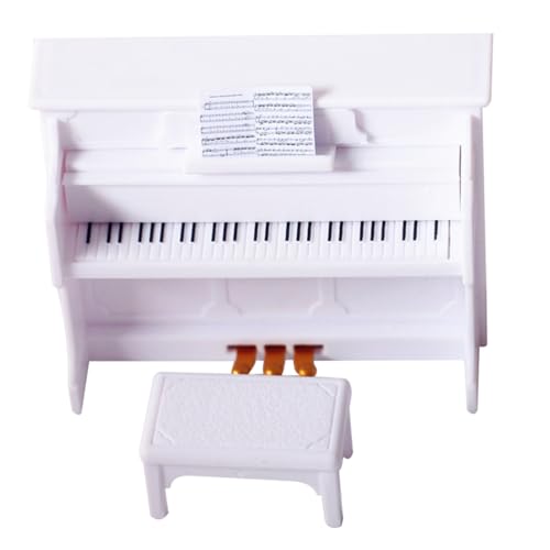 ifundom Miniatur Puppenhaus Klavier und Hocker, Musikinstrumente für Partys, Mini-Haus, Musikzimmer, Sukkulenten-Garten ifundom Miniatur Puppenhaus Klavier und Hocker, Musikinstrumente für Partys, Mini-Haus, Musikzimmer, Sukkulenten-Garten von ifundom