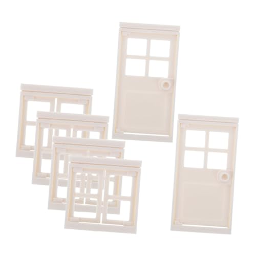 ifundom Miniatur Puppenhaus Türen und Fenster Set aus Robustem Kunststoff Teiliges DIY Zubehör für Feengarten Puppenhaus und Miniaturlandschaften Fördert Feinmotorik und ifundom Miniatur Puppenhaus Türen und Fenster Set aus Robustem Kunststoff Teiliges DIY Zubehör für Feengarten Puppenhaus und Miniaturlandschaften Fördert Feinmotorik und von ifundom