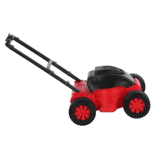 ifundom Miniatur Rasenmäher für Kleinkinder Realistische Gartenmodell-deko Leichtes Puppenhaus Gartengerät für Indoor und Outdoor Spiel Fördert Motorik und Fantasie von ifundom