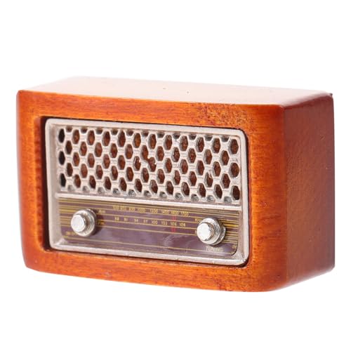 ifundom Miniatur Retro Radio Retro Mini Radiomodelle Simuliertes Radio Schreibtisch Ornament Miniatur Radiomodelle Mini Miniatur Radio Modellbau Basteln von ifundom