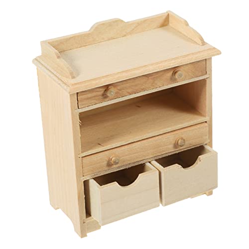 ifundom Mini Puppenhaus Holzmöbel 12 Maßstab Puppenmöbel Ideales Zubehör Für Miniaturszenen Und Puppenhausornamente Miniaturhaus-seitenschrankmodell ifundom Mini Puppenhaus Holzmöbel 12 Maßstab Puppenmöbel Ideales Zubehör Für Miniaturszenen Und Puppenhausornamente Miniaturhaus-seitenschrankmodell von ifundom