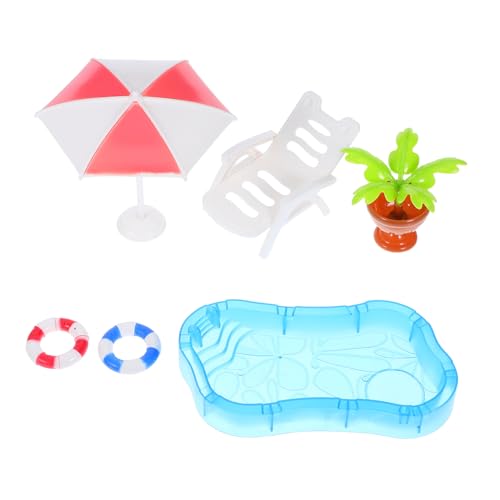 ifundom Miniatur Schwimmbad mit Strandstuhl Schwimmring und Sonnenschirm Detailreiche Puppenhaus Deko für DIY Feengarten und Kreatives Kinderspiel Kompakt und Tragbar ifundom Miniatur Schwimmbad mit Strandstuhl Schwimmring und Sonnenschirm Detailreiche Puppenhaus Deko für DIY Feengarten und Kreatives Kinderspiel Kompakt und Tragbar von ifundom