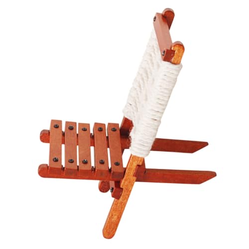 ifundom Miniatur-Stuhl Miniaturstuhl Zubehör Für Puppenhäuser Stuhl Puppenhaus Dekore Mini-Stuhl Kleine Hausmöbel Puppenhaus Zubehör Mini-holzstuhl Winziger Stuhl Hölzern von ifundom