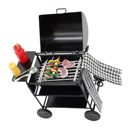 ifundom Pädagogisches Mini-grillwagen-Spielzeug-Set Maßstab Miniatur-puppenhaus-zubehör Jungen Und Mädchen Spielzeug ifundom Pädagogisches Mini-grillwagen-Spielzeug-Set Maßstab Miniatur-puppenhaus-zubehör Jungen Und Mädchen Spielzeug von ifundom