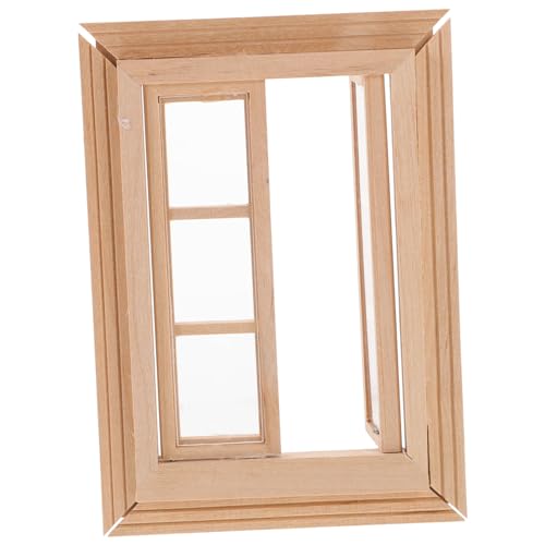 ifundom Miniatur-puppenhaus-zubehör, Holz-puppenhaus-fenstermodell, Puppenhaus-möbel- ifundom Miniatur-puppenhaus-zubehör, Holz-puppenhaus-fenstermodell, Puppenhaus-möbel- von ifundom