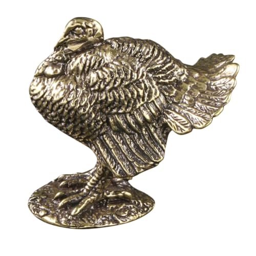 ifundom Miniatur-tierfigur Aus Messing Dekorative Statue Für Garten Und Zuhause Ausgefallenes Kunsthandwerk Nostalgische Tischdeko Robust Und Leicht Platzierbar von ifundom