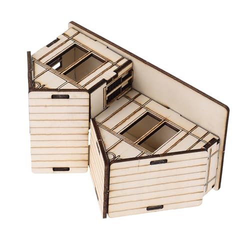 ifundom Miniaturhaus Bausatz aus Holz DIY Modell für Präzise Laserschnitte Langlebig und Detailgetreu für Kreative Bastelprojekte und Dekorationen ifundom Miniaturhaus Bausatz aus Holz DIY Modell für Präzise Laserschnitte Langlebig und Detailgetreu für Kreative Bastelprojekte und Dekorationen von ifundom