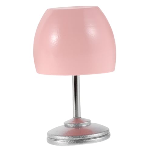 ifundom Miniaturisierte Tischlampe für Puppenhäuser Realistische Möbel Dekoration für DIY Szenenaufbau Kompakte Platzsparende Gestaltung Creme von ifundom