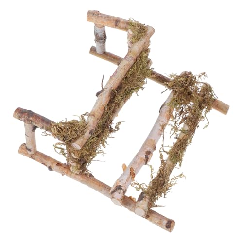 ifundom Miniaturstuhl Model Kleine Bank Skulptur Gartenmöbel Ornament Miniatur Holzstuhl Ornament Dollhouse Patio Möbel Accessoire von ifundom