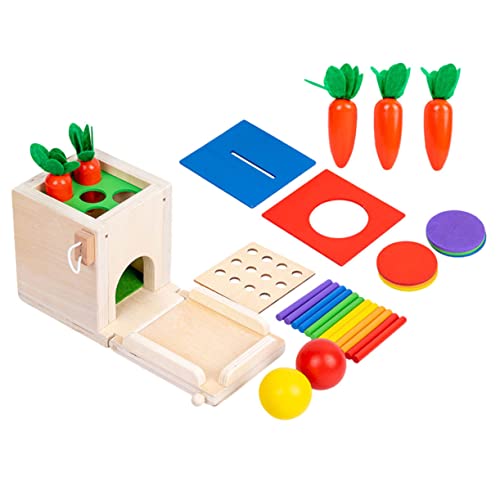 ifundom Montessori 4 1 Multifunktionales Für Intelligente Farbzuordnung Und Formensteckspiel Kompaktes Lernspielzeug Für Die Frühe Entwicklung Geschenkidee Für Kleinkinder von ifundom