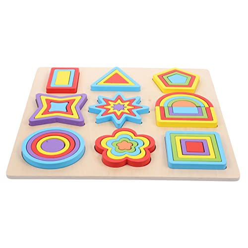 ifundom Form-Puzzle-Spielzeug Für Kinder – Konstruktionsspielzeug Für Kleinkinder Holz-Puzzle-spielzeugset Mit Leuchtenden Farben Für Die Intelligenz Von Kindern ifundom Form-Puzzle-Spielzeug Für Kinder – Konstruktionsspielzeug Für Kleinkinder Holz-Puzzle-spielzeugset Mit Leuchtenden Farben Für Die Intelligenz Von Kindern von ifundom
