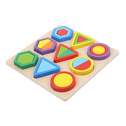 ifundom Montessori Geometrische Formen Set Pädagogische Holzbausteine Für Frühes Lernen Form Und Farberkennung Ideales Für Kleinkinder Und Vorschulkinder von ifundom