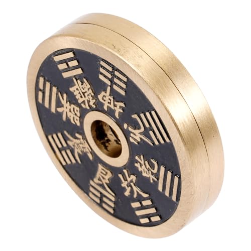 ifundom Münzschieber Spielzeug Chinesische Glücksmünzen Zappelklicker Geburtstagsgeschenk für männer Zappelmünze Fidget-Slider-Münze aus Metall Hand drücken von ifundom
