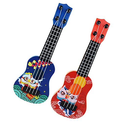 ifundom Musical Instruments Kinder Instrumente Ukulele Cartoon Gitarre Für Früherziehung Mini Gitarre Modell Für Musikinstrument Akustische Gitarre Für Kleinkinder Lernspielzeug Und von ifundom