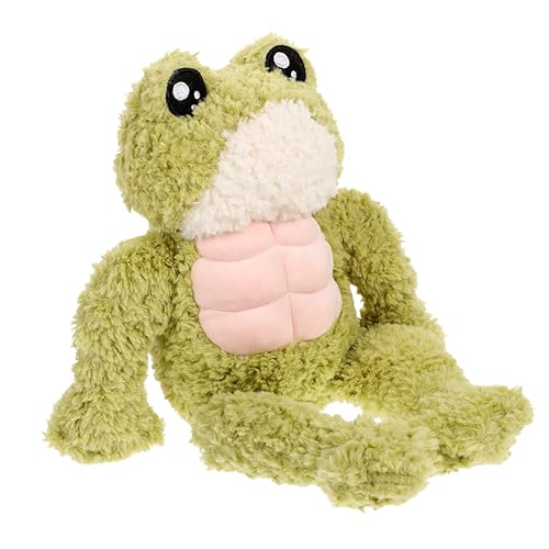 ifundom Muskelfrosch-Spielzeug Kinderfroschpuppe Weiches Stofftier Schlafzimmerspielzeug Schlafverbesserung Für Kleinkinder von ifundom