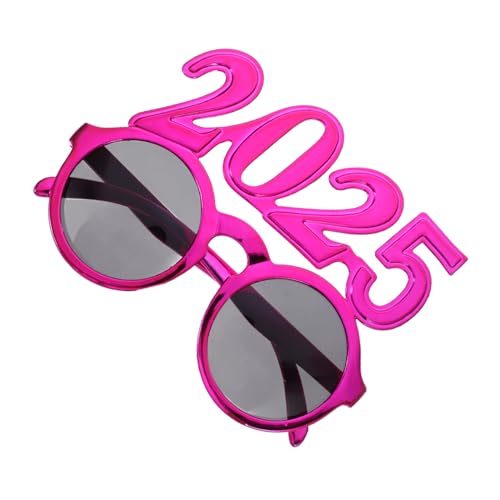 ifundom Neujahrsbrille Lustige Farbenfrohe Partybrille für Foto Requisiten für Silvesterfeiern und Abschlussfeiern mit Einzigartigem Design Langlebig und Praktisch für Viele Anlässe von ifundom