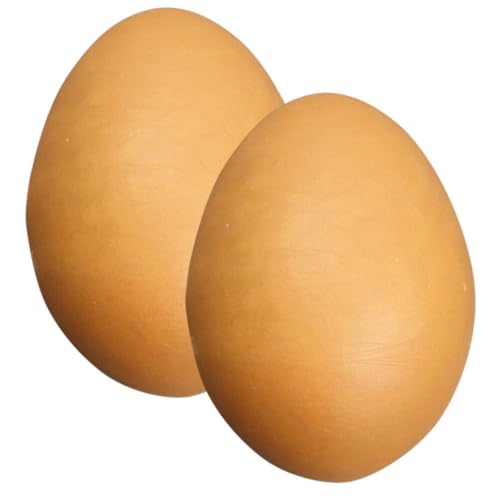 ifundom Ostereier Zum Selbermachen Kunststoff Künstliche Eier 2 Stück Schlichte Eier Zum Dekorieren Für Kinder Zum Bemalen Von Hühnereiern 2 3-Zoll-Glattes Ei-Spielzeug Zum Basteln von ifundom