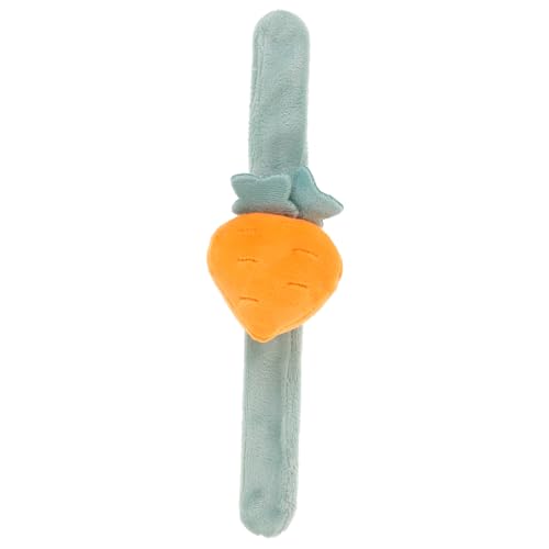 ifundom Papa-Kreis Slap -Armband Schlagarmband fürs Handgelenk Slap-Band-Armband Karotten-Slap-Armbänder Gefülltes Karotten-Schlagarmband bequeme Slap-Armbänder Slap-Bands Baumwolle Orange von ifundom