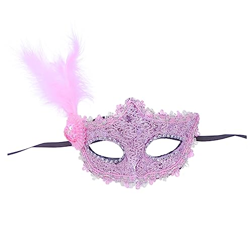 ifundom Party-Kostümmaske halloween party halloween masken weihnachtsfest weihnachten weihnachtse prom Outfit Maskerade-Maske Prinzessin Maske Party-Maske bilden Kleidung Requisiten Rosa von ifundom