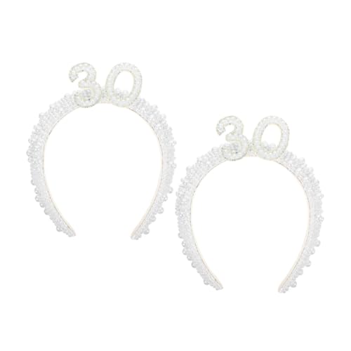 ifundom Perlen Haarband Für Frauen Geburtstags Stirnbänder Für Partys Fotorequisiten Und Festliche Anlässe Elegantes Haar Accessoire Für Besonderen Tag von ifundom