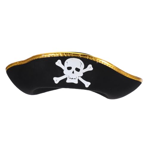 ifundom Piratenhut Mit Goldenem Rand Dreieckiger Cosplay-hut Für Karneval Und Halloween Für Erwachsene Für Mottopartys Und Rollenspiele ifundom Piratenhut Mit Goldenem Rand Dreieckiger Cosplay-hut Für Karneval Und Halloween Für Erwachsene Für Mottopartys Und Rollenspiele von ifundom