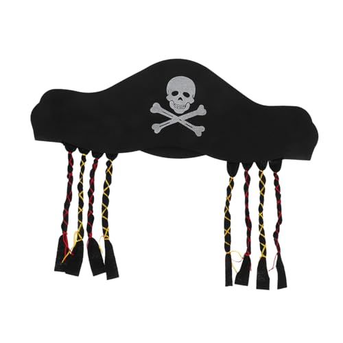 ifundom Piratenhut Piratenkostum Karneval Hut Piratenparty piratenzubehor Halloween Hut Party Kopfbedeckung Piraten-Damenaccessoires Piraten-Accessoires für Damen Piraten-Partyhüte Black ifundom Piratenhut Piratenkostum Karneval Hut Piratenparty piratenzubehor Halloween Hut Party Kopfbedeckung Piraten-Damenaccessoires Piraten-Accessoires für Damen Piraten-Partyhüte Black von ifundom