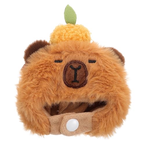 ifundom Plüsch Meerschweinchen Puppenhut Weicher Kuscheliger Kopfschmuck Niedliches Kostümzubehör für Puppen Kreatives von ifundom