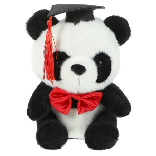ifundom Plüschpanda Mit Abschlusskappe Ausgestopfter Abschlussbär Panda Abschlussbär Puppe Abschluss Stofftiere Panda Abschluss Cartoon Panda Plüschtier Pp von ifundom