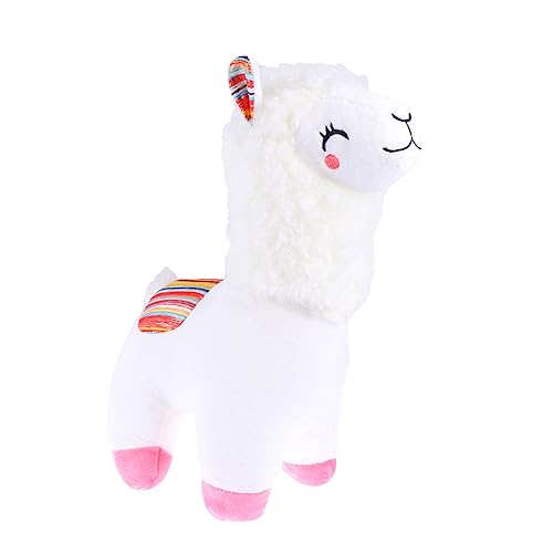 ifundom Plüschtier Stofftierpuppe gefüllte Alpaka-Puppe Alpaka -Puppe Alpaka-Schmuck Baumwolle Weiß ifundom Plüschtier Stofftierpuppe gefüllte Alpaka-Puppe Alpaka -Puppe Alpaka-Schmuck Baumwolle Weiß von ifundom