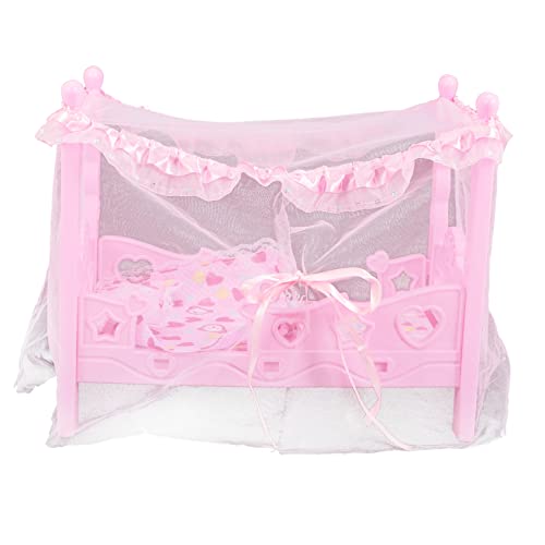 ifundom Prinzessin Bett Puppenhaus Kinderspielzeug Puppenzubehör Toys mädchen Toys for Miniaturbett Babypuppen-Bettspielzeug Bett für Puppe Stoff Rosa ifundom Prinzessin Bett Puppenhaus Kinderspielzeug Puppenzubehör Toys mädchen Toys for Miniaturbett Babypuppen-Bettspielzeug Bett für Puppe Stoff Rosa von ifundom