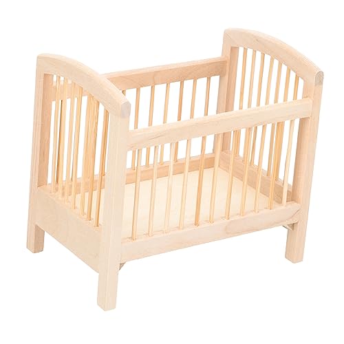 ifundom Puppenbett Modell aus Holz Krippenmodell für Zimmerdekoration Kinderspielzeug für Micro Perfektes für Besondere ifundom Puppenbett Modell aus Holz Krippenmodell für Zimmerdekoration Kinderspielzeug für Micro Perfektes für Besondere von ifundom