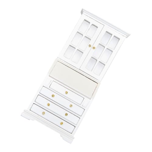 ifundom Puppenhaus Aufbewahrungsschrank Kleine Häuser Puppenmöbel Puppenhausmöbel Miniatur Hausmöbel Miniatur Schrank Modell Puppenhaus Schrank Modell Puppenkram Rollenspiel von ifundom