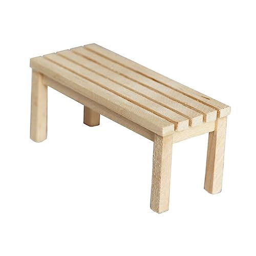 ifundom Puppenhaus-Bankmodell Miniatur Bänke Geländer Möbel im Freien für kinderspielzeug spielzeughaus Werkzeug Mini-Holzbank- Puppenhausverzierungen hölzern Beige ifundom Puppenhaus-Bankmodell Miniatur Bänke Geländer Möbel im Freien für kinderspielzeug spielzeughaus Werkzeug Mini-Holzbank- Puppenhausverzierungen hölzern Beige von ifundom